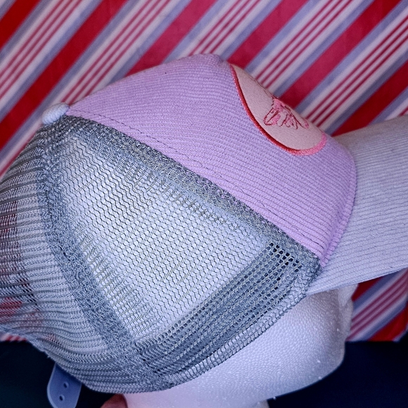 Boys Lie Pink Corduroy Snapback Trucker Hat Cherub Angel - Picture 5 of 9